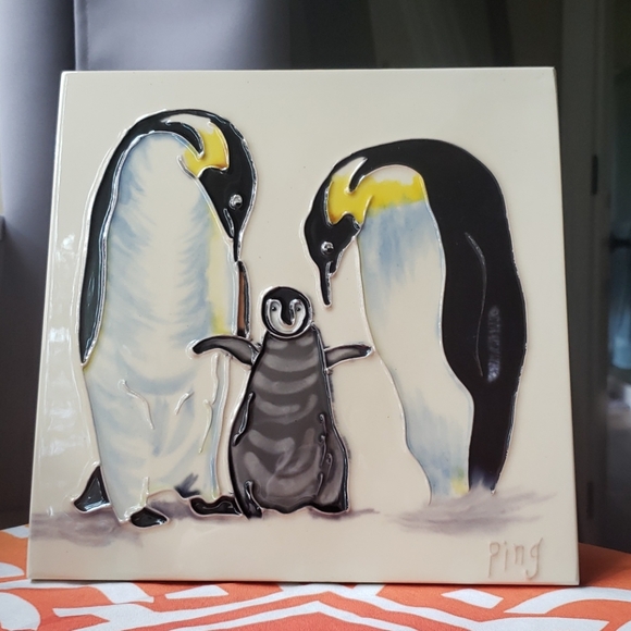 Other - Penguin family tile - new wall art
